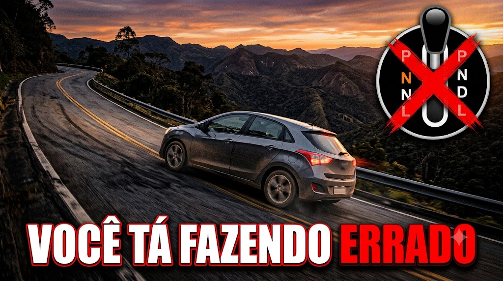 Carro descendo uma ladeira em ponto morto